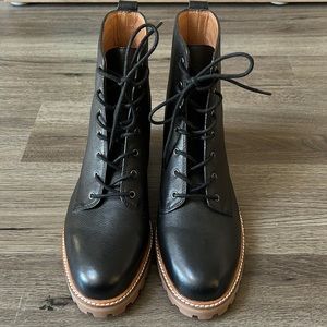 Madewell Clair Leather Lace-up Boots